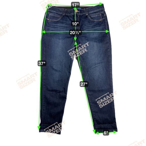 Democracy “Ab"solution® Ankle Skimmer Indigo Tummy Slimming Jeans Size 16 - Picture 4 of 14